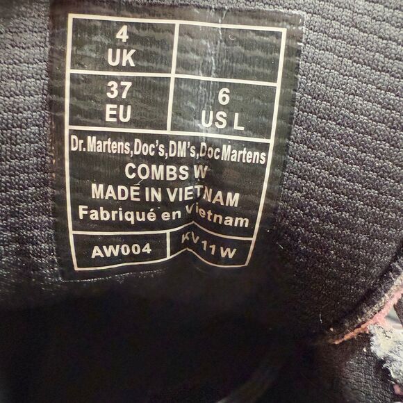 Dr Martens Combs Women Casual Suede Boots Pink Sz 6 - Picture 10 of 10